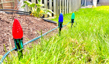 Load image into Gallery viewer, LightingByHHD Black Stake Light Mount – Pack of 25, Outdoor Christmas Light Holder