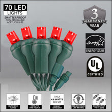 Load image into Gallery viewer, UL certified shaterproof red bulbs