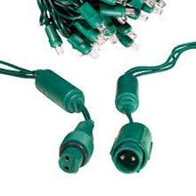 Load image into Gallery viewer, Commercial Co-Axil Green 70 Light LED 5mm Outdoor Christmas Mini Light Set
