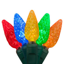 Load image into Gallery viewer, Multicolor LED faceted C6 christmas light bulbs
