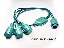 Load image into Gallery viewer, coaxial splitter connector dimensions
