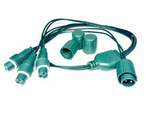 Load image into Gallery viewer, 3 plug 2 prong coaxial connector
