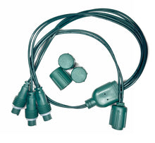 Load image into Gallery viewer, front view coaxial connector green
