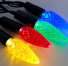 Load image into Gallery viewer, c6 multicolor bulbs with green wire 
