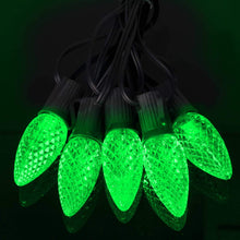 Load image into Gallery viewer, green opticore faceted C9 replacement bulbs set
