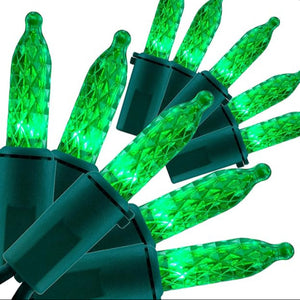 Green LED faceted M5 case of 24