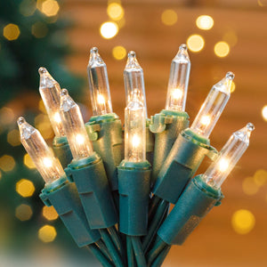 lit up vintage incandescent christmas lights