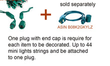 Load image into Gallery viewer, end of mini lights with coaxial power plug
