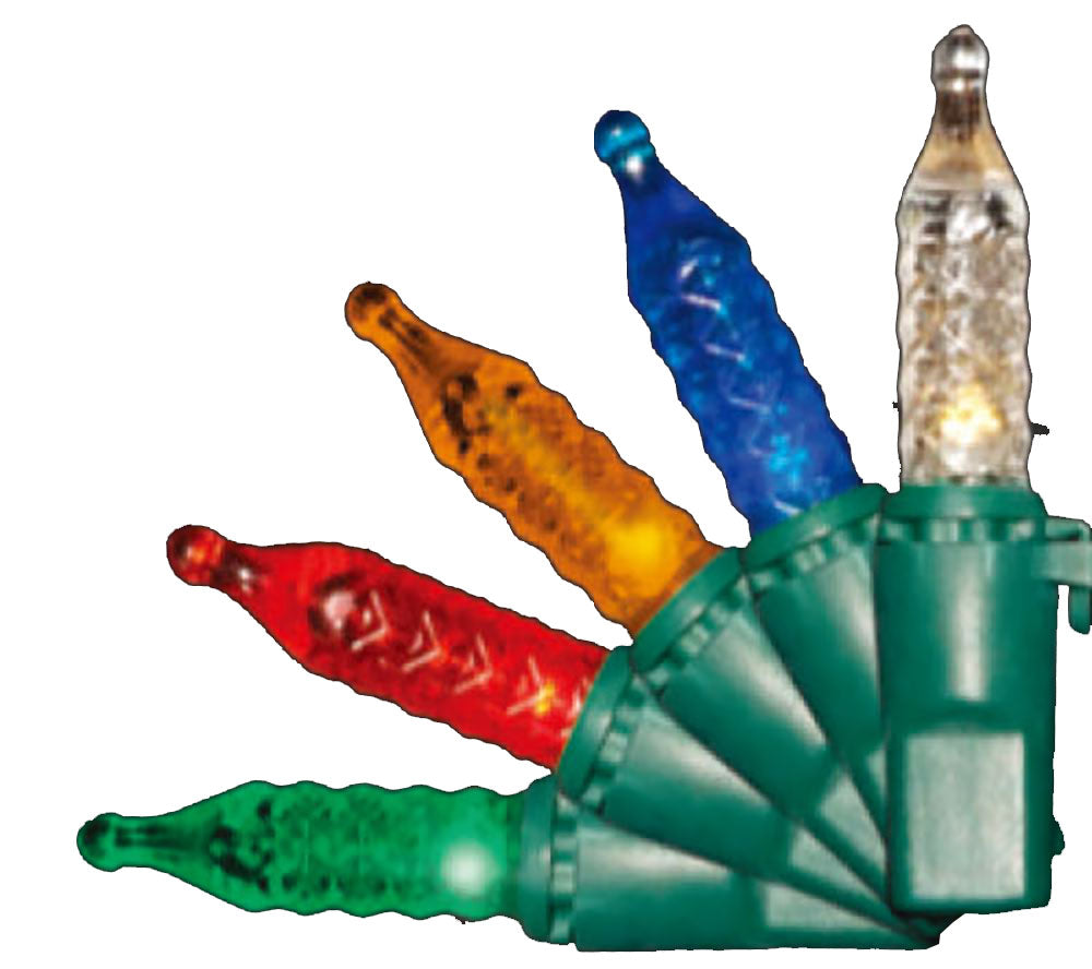Multicolor faceted M5 christmas lights
