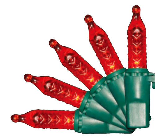 Red faceted M5 christmas lights