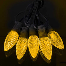 Load image into Gallery viewer, yellow opticore faceted C9 replacement bulbs set

