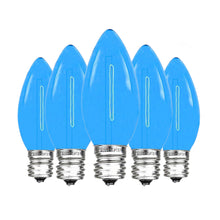 Load image into Gallery viewer, blue C9 LED filament christmas bulbs
