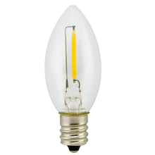Load image into Gallery viewer, Warm White C9 LED Replacement Bulbs filament  LED Christmas Light Bulb Shatterproof Bulb Fits E17 Socket  box 25
