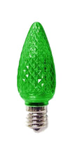 Load image into Gallery viewer, opticore faceted C9 LED green replacement bulb
