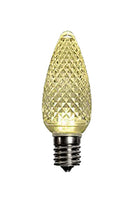 Load image into Gallery viewer, Pure White C9 LED 2900 kelvin  Replacement Bulbs Faceted LED Christmas Light Bulb Fits E17 Socket
