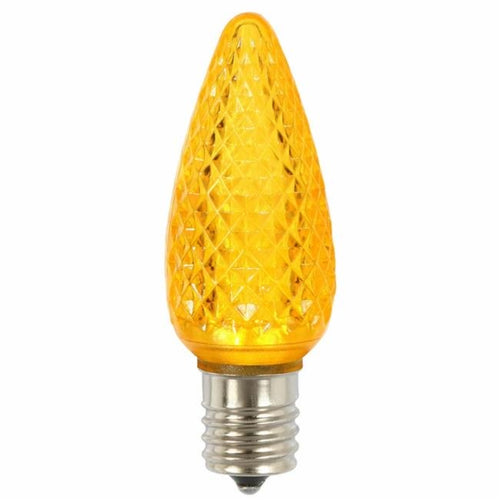 opticore faceted C9 LED yellow replacement bulb
