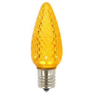 opticore faceted C9 LED yellow replacement bulb
